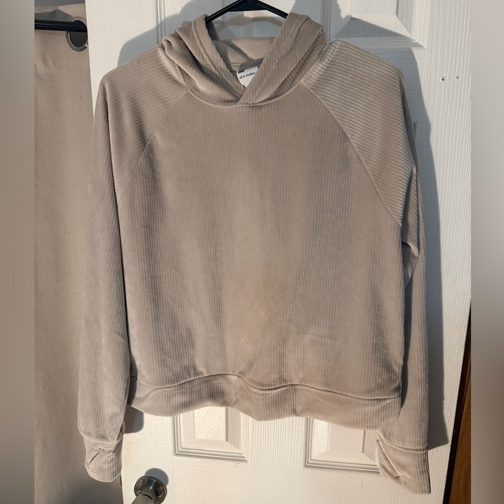 All in Motion Cream Hoodie Sweater